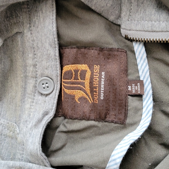 Army Green Cotton Jacket - Picture 2 of 8